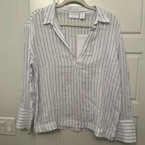Martha Stewart Collection Linen Blouse
